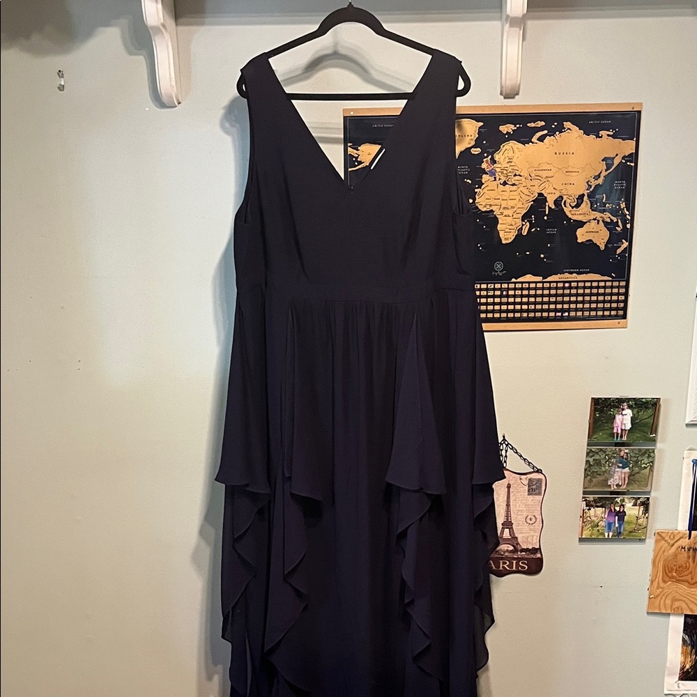 Sleeveless Navy Bridesmaid Dress
